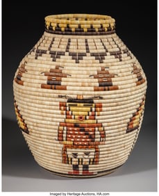 70137&colon; A Large Hopi Bundle Coiled Storage Jar  Joyce Sa