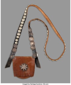 70142&colon; A Navajo Medicine Pouch  c&period; 1890  Constructed of