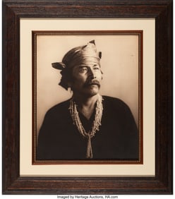 70144&colon; A Large Framed Photograph of Vicente by Carl Moo