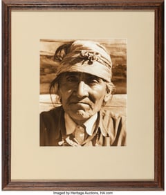 70145&colon; Three Large Framed Photographs of Native America