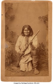 70151&colon; An Iconic Boudoir Card of Geronimo by A&period; F&period; Rand