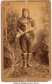70152&colon; A Boudoir Card of Apache "Peaches"    Albumen st