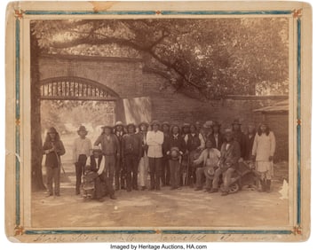 70158&colon; A Mount Vernon Barracks Mounted Albumen Photo of