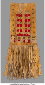 70190&colon; An Apache Double Saddle Bag  c&period; 1880  Constructe