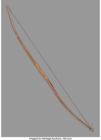 70262&colon; A Plains Wood Bow  19th century  Notched on eith