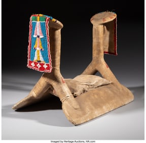 70284&colon; A Crow Woman's Parade Saddle  c&period; 1915  Composed 