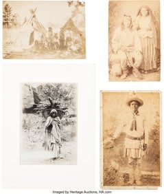 70299&colon; Group of Four Photographs Depicting Native Ameri