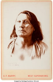 70300&colon; A Cabinet Card of Chief Gall by D&period; F&period; Barry    P