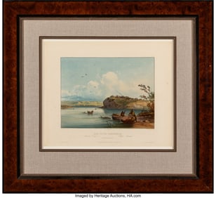 70304&colon; Two Etchings on Paper  After Karl Bodmer &lpar;Swiss&comma;