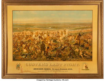 70307&colon; An Anheuser-Busch Offset Lithograph on Board of 