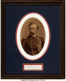 70310&colon; A Clipped George Armstrong Custer Signature In F