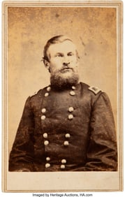 70320&colon; A Scarce Autographed Carte-de-Visite of General 