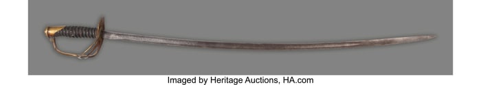 70340&colon; A Civil and Indian Wars Unmarked Cavalry Saber  