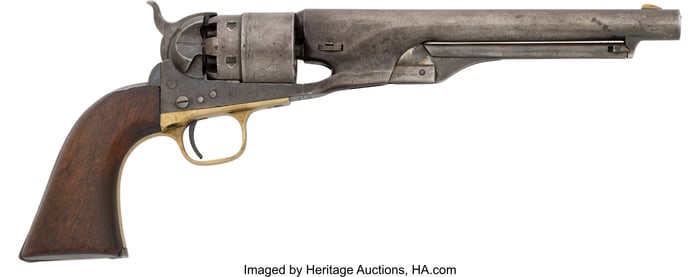 70359&colon; A Colt Model 1860 Army Revolver with Period Leat