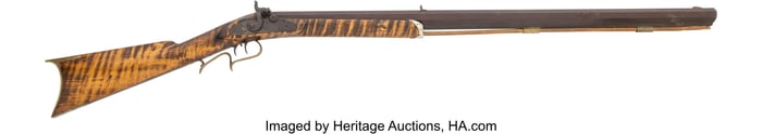 70376&colon; A G&period;J&period; Penney Half-Stock Percussion Rifle   Unse