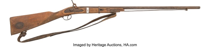 70377&colon; A Half-Stock Percussion Single Shot Rifle   Unse