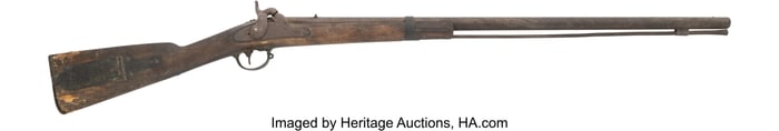 70378&colon; A Half-Stock Percussion Plains Rifle   Unseriali