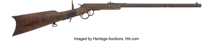 70380&colon; A Frank Wesson Single Shot Tip-Up Rifle   Unseri