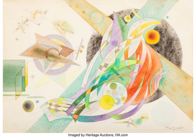 36001&colon; Lloyd Ney &lpar;1893-1965&rpar; Untitled &lpar;Composition &num;3&rpar;&comma;