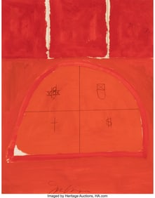 36003&colon; Joe Goode &lpar;1937-2025&rpar; Money Bag Drawing&comma; 1960 Oi