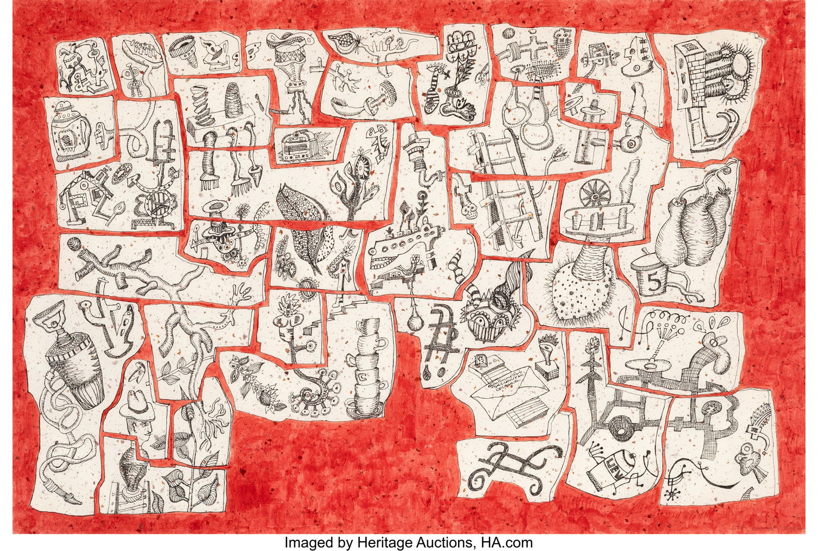 John David Himmelfarb (b. 1946) Cup's Column, 20: John David Himmelfarb (b. 1946) Cup's Column, 2002 Ink on paper 24 x 36 inches (61.0 x 91.4 cm) (sheet) Titled and dated lower right: Cup