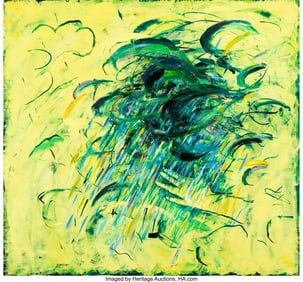 36010&colon; Louisa Chase &lpar;1951-2016&rpar; Yellow Storm&comma; 1983 Oil