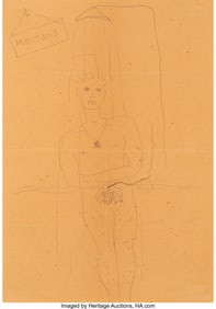 36091&colon; Jean Cocteau &lpar;1889-1963&rpar; Moutons&comma; circa 1930 Pen