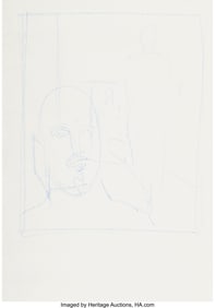 36092&colon; Wayne Thiebaud &lpar;1920-2021&rpar; Untitled &lpar;Figure Stud
