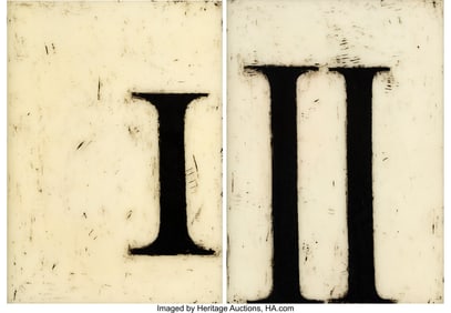 36024&colon; David Ortins &lpar;b&period; 1957&rpar; Untitled&comma; Roman Numerals 