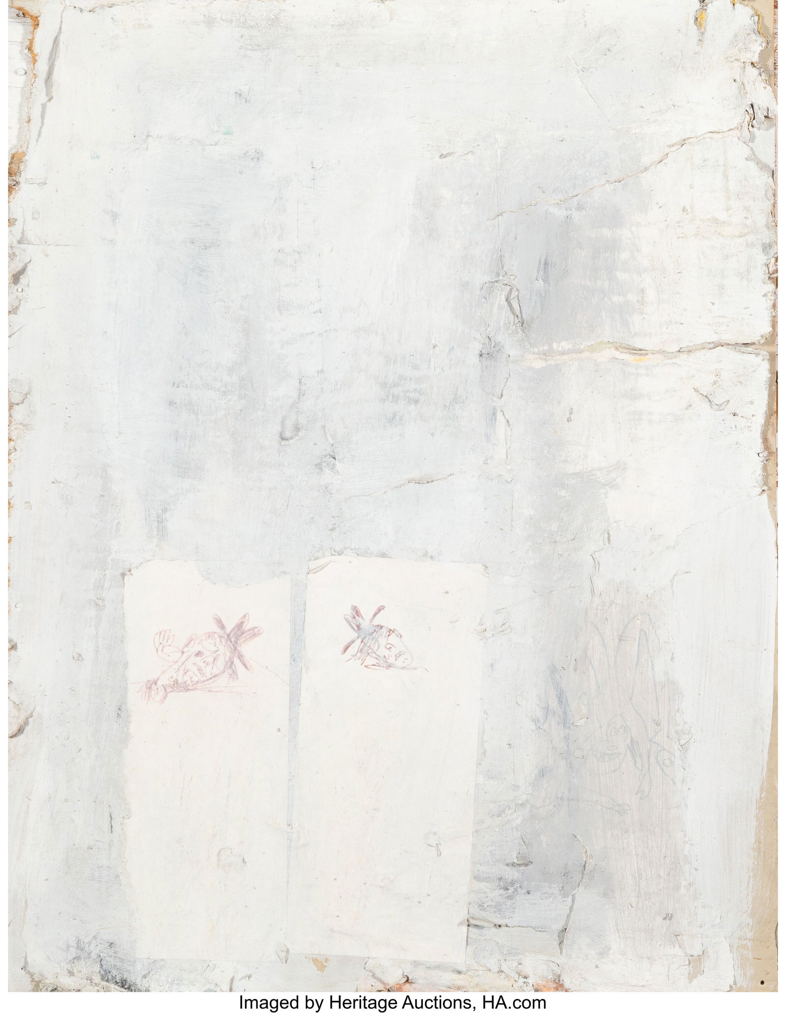 Rick Prol (b. 1958) Untitled, 1996 Mixed media o: Rick Prol (b. 1958) Untitled, 1996 Mixed media on wood 19 x 14 inches (48.3 x 35.6 cm) Signed on the reverse: Rick Prol PROVENANCE: The artis