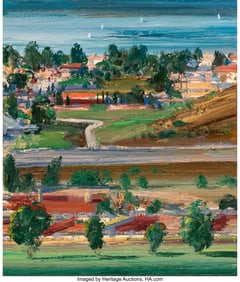 36178&colon; Larry Cohen &lpar;b&period; 1952&rpar; View in Malibu Oil on canv