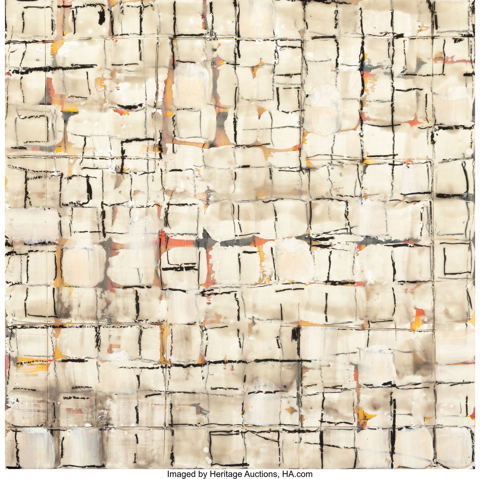 Garner Tullis (1939-2019) Untitled (Abstract), 1: Garner Tullis (1939-2019) Untitled (Abstract), 1998 Encaustic and acrylic on Tycore museum board 15-1/2 x 15-1/2 inches (39.4 x 39.4 cm) Signe