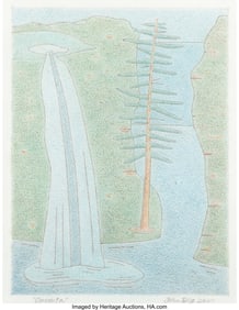 36190&colon; John Dilg &lpar;b&period; 1945&rpar; Oneonta&comma; 2020 Pencil on pape