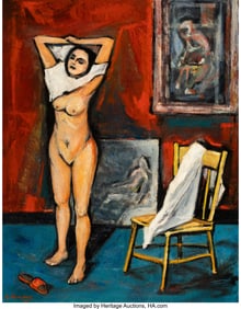 36075&colon; Gregory Kondos &lpar;1923-2021&rpar; Untitled&comma; 1957 Oil on