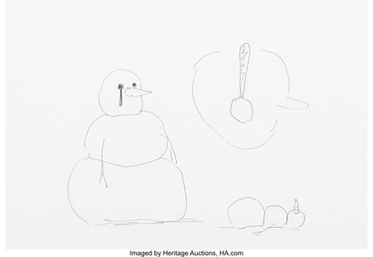 36216&colon; Olav Westphalen &lpar;b&period; 1963&rpar; Untitled &lpar;Snowman&rpar;&comma; 20