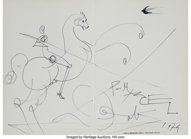 36225&colon; Salvador Dalí &lpar;1904-1989&rpar; Untitled &lpar;two-page in