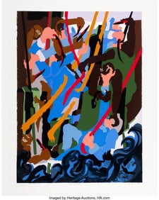 40014&colon; Jacob Lawrence &lpar;1917-2000&rpar; Revolt on the Amistad