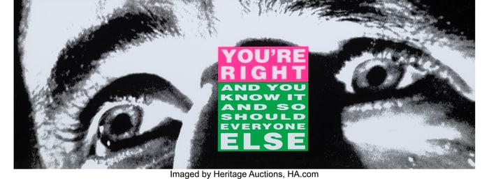 40024&colon; Barbara Kruger &lpar;b&period; 1945&rpar; You're Right &lpar;And You K