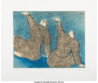 40026&colon; Sandro Chia &lpar;b&period; 1946&rpar; Two Boys on the Raft&comma; 1982