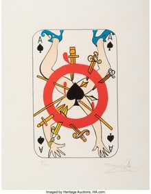 40078&colon; Salvador Dalí &lpar;1904-1989&rpar; Ace of Spades&comma; from P