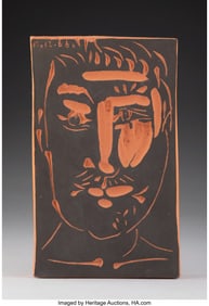 40084&colon; Pablo Picasso &lpar;1881-1973&rpar; Visage d'homme &lpar;A&period;R&period; 5
