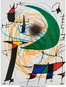 40089&colon; Joan Miró &lpar;1893-1983&rpar; Untitled&comma; from Lithograph