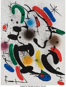40090&colon; Joan Miró &lpar;1893-1983&rpar; Untitled&comma; from Lithograph