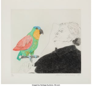 40114&colon; David Hockney &lpar;b&period; 1937&rpar; Félicité Sleeping&comma; wit