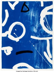 40132&colon; Emerson Woelffer &lpar;1914-2003&rpar; Venice &num;1&comma; 1992 Lit