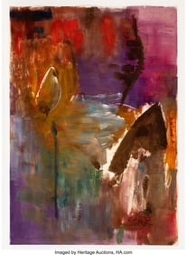 40140&colon; John Zurier &lpar;b&period; 1956&rpar; Untitled&comma; 1985 Monotype in