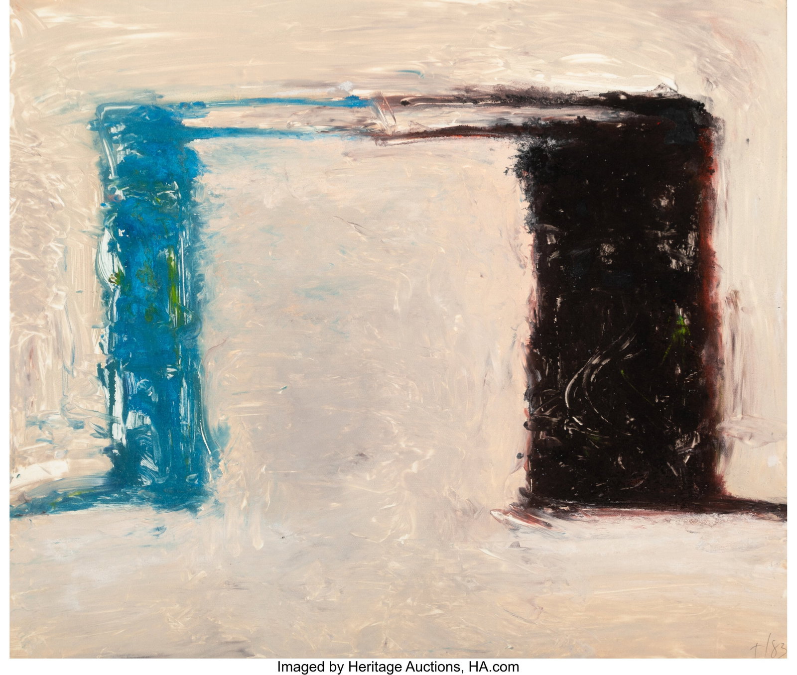 Tom Alan Lieber (b. 1949) Untitled, 1983 Monotyp: Tom Alan Lieber (b. 1949) Untitled, 1983 Monotype on wove paper 24-3/4 x 29-3/4 inches (62.9 x 75.6 cm) (sheet) Initialed and dated in 