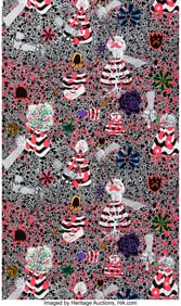 40145&colon; Trenton Doyle Hancock &lpar;b&period; 1974&rpar; Flower Bed II&comma; A