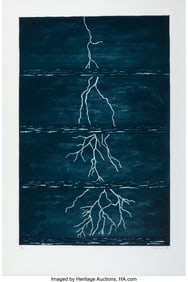 40159&colon; Richard Bosman &lpar;b&period; 1944&rpar; Lightning&comma; 1989 Lithogr