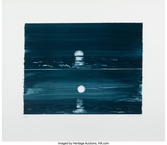 40160&colon; Richard Bosman &lpar;b&period; 1944&rpar; Moon&comma; 1989 Lithograph i